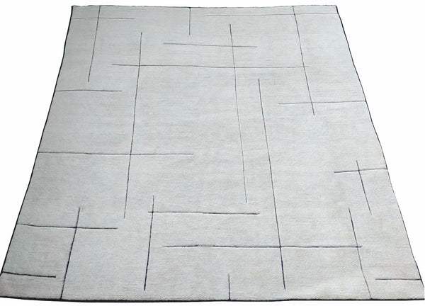 Custom White Beni Ourain-  for Anna  - Size 18x18 - M20