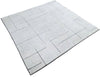 Custom White Beni Ourain-  for Anna  - Size 18x18 - M20