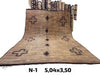 African Vintage V87 Bamboo Tuareg Rug Limited Edition