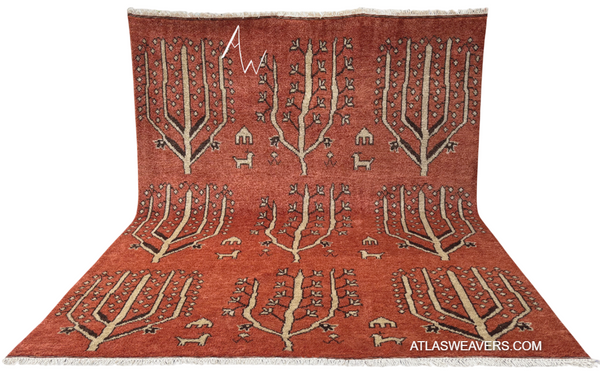 Vintage Abrash colors Moroccan Rug - M723