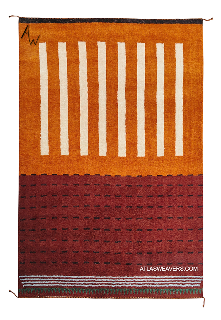 Warm Colors Mountain Cabin Rug  # M313