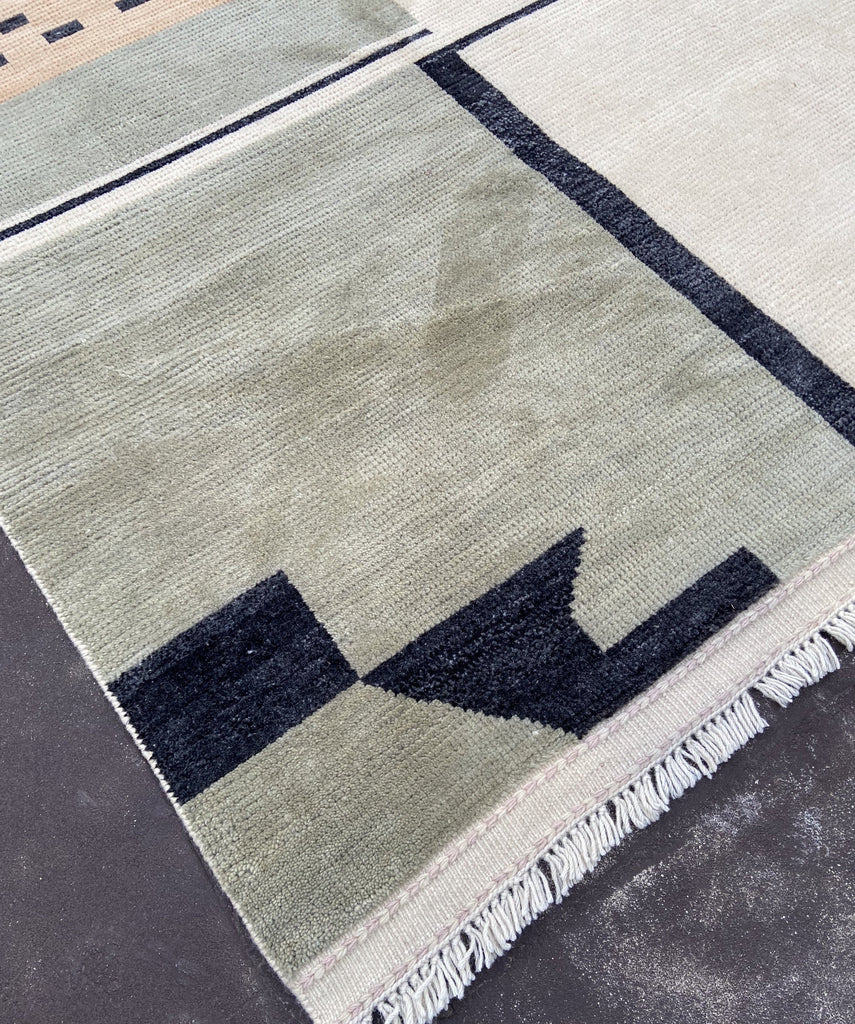 Modern Moroccan Rug - Low weave pile - V37