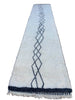 Azrou Runner  Hand knotted Size 3.3 x 16.3- NR444