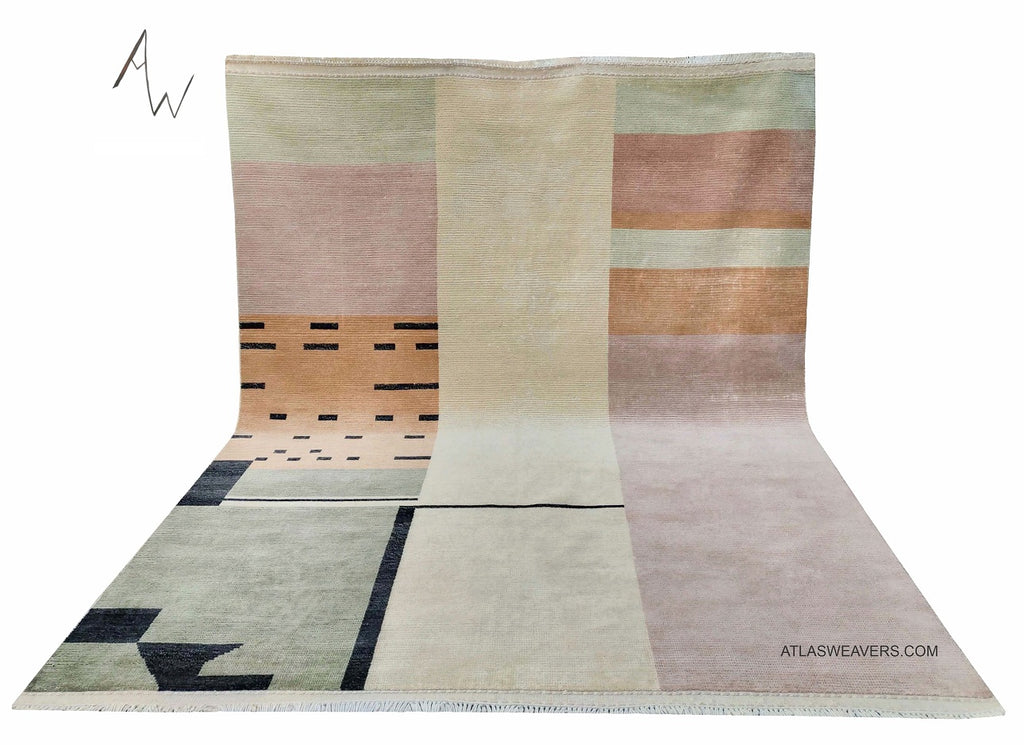 Modern Moroccan Rug - Low weave Pile - A22