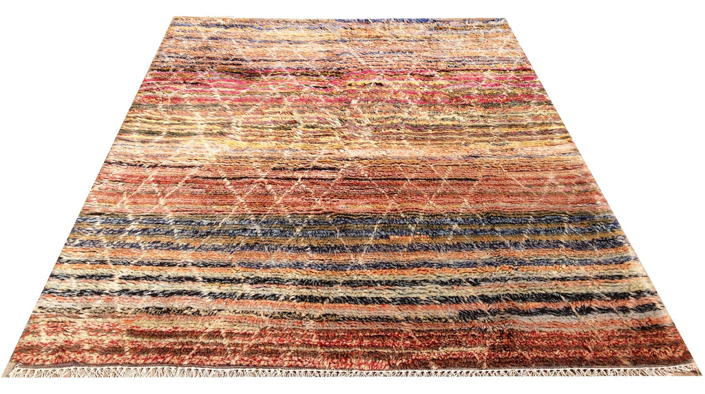 Hand Knotted Shaggy Azrou Rug -A87