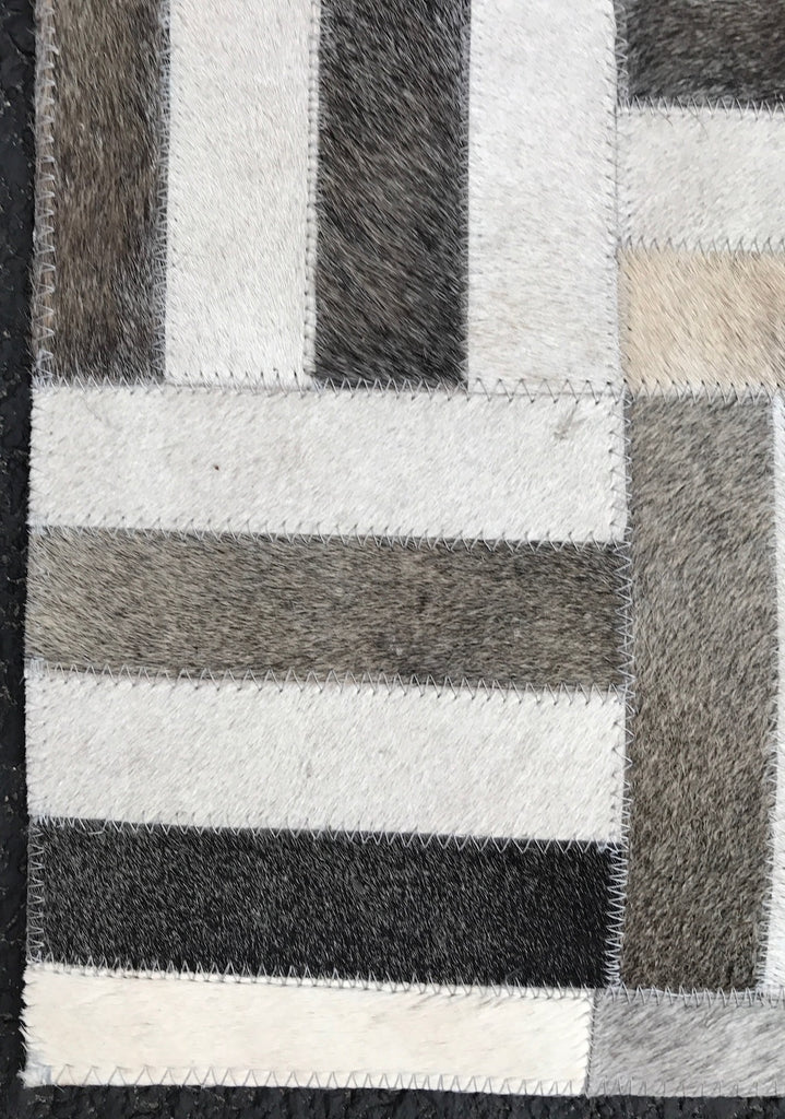 Artisan Crafted Leather Rug  - L102