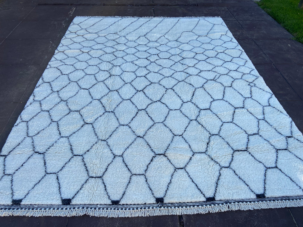 Custom White Moroccan Rug - WB4