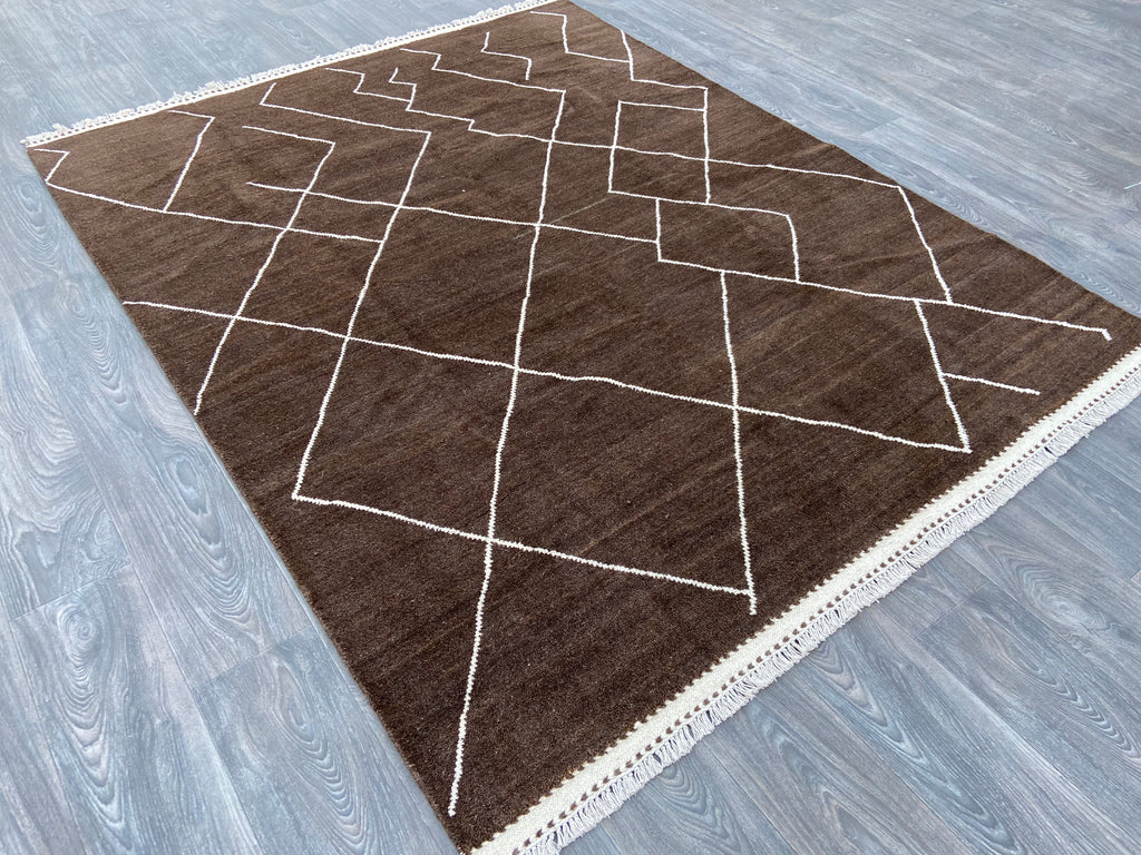 Moroccan Rug - Natural Abrash Browns - NB5