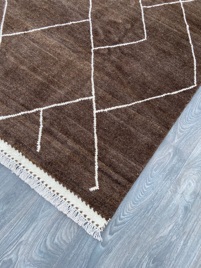 Moroccan Rug - Natural Abrash Browns - NB5