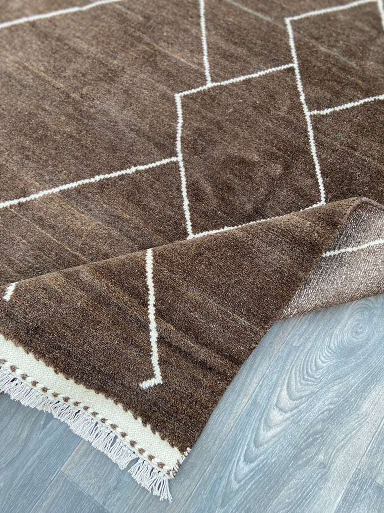 Moroccan Rug - Natural Abrash Browns - NB5