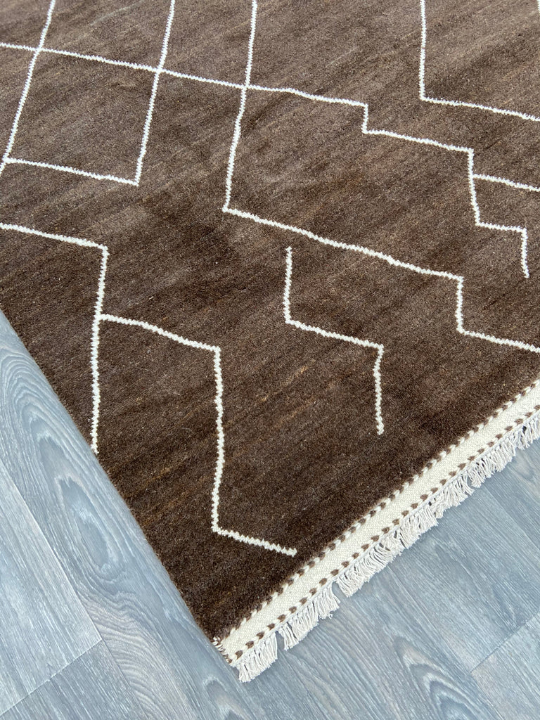 Moroccan Rug - Natural Abrash Browns - NB5