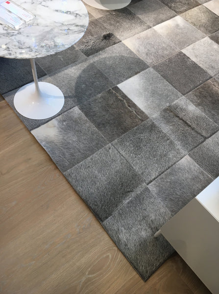 Artisan Crafted Leather Rug  - L100