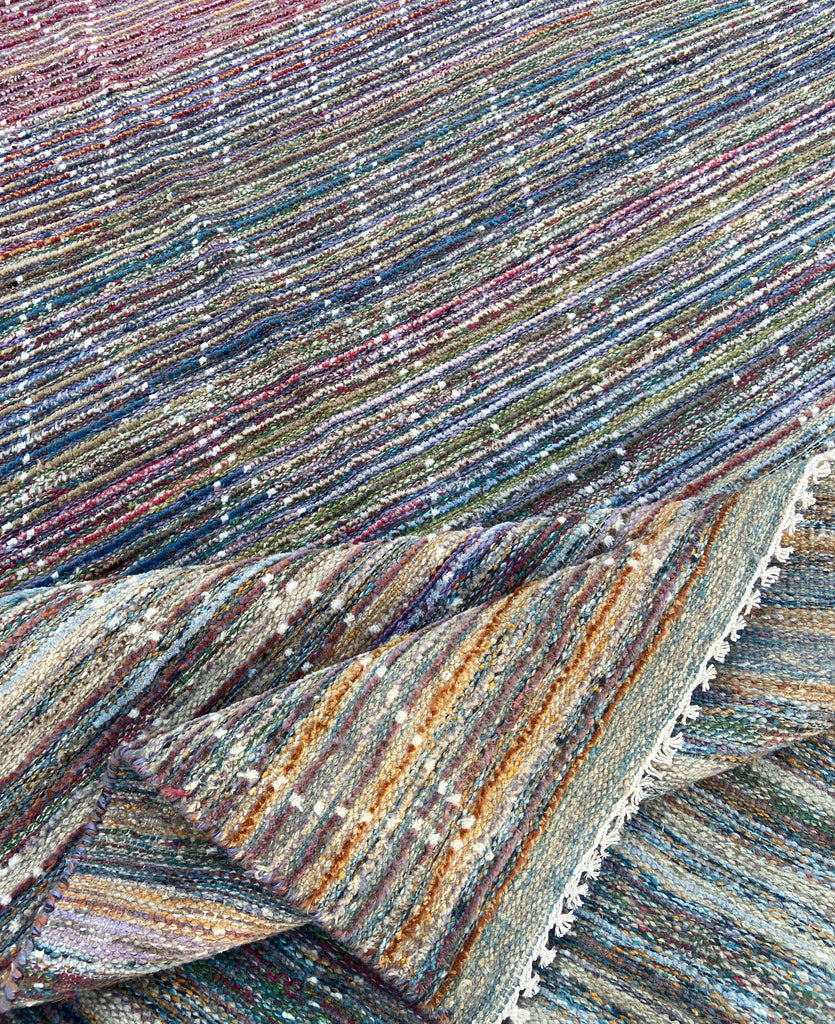 Colorful Azrou rug low pile weave - AW83