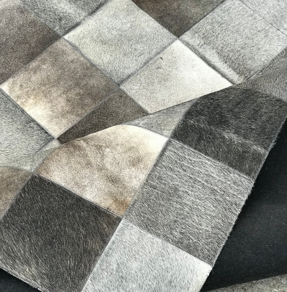 Artisan Crafted Leather Rug  - L100