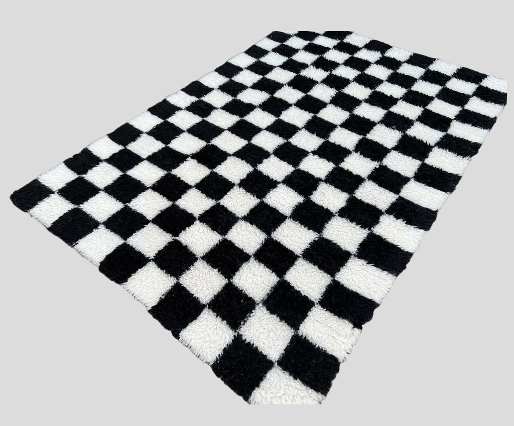 Modern Moroccan Checkered Rug -  L14