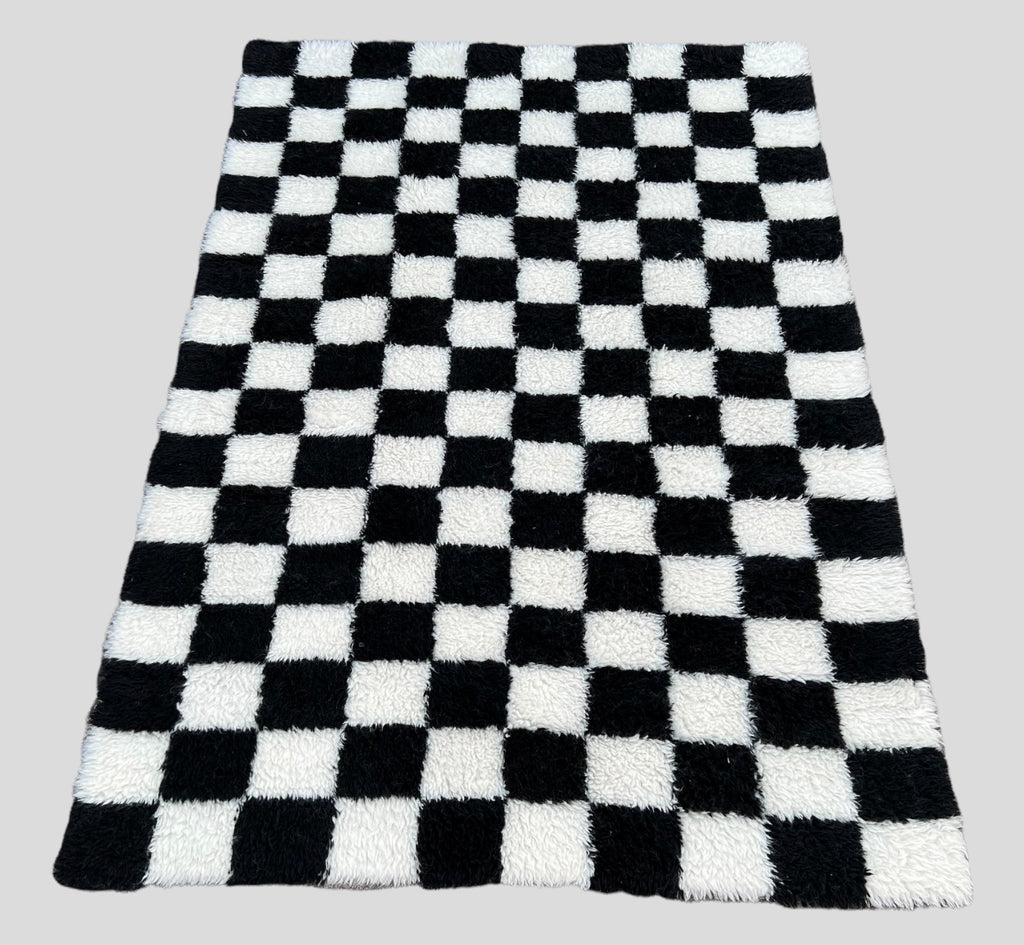 Modern Moroccan Checkered Rug -  L14