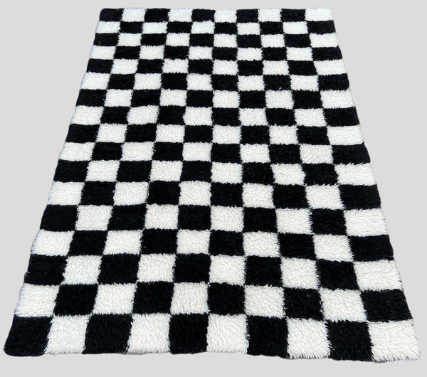 Modern Moroccan Checkered Rug -  L14