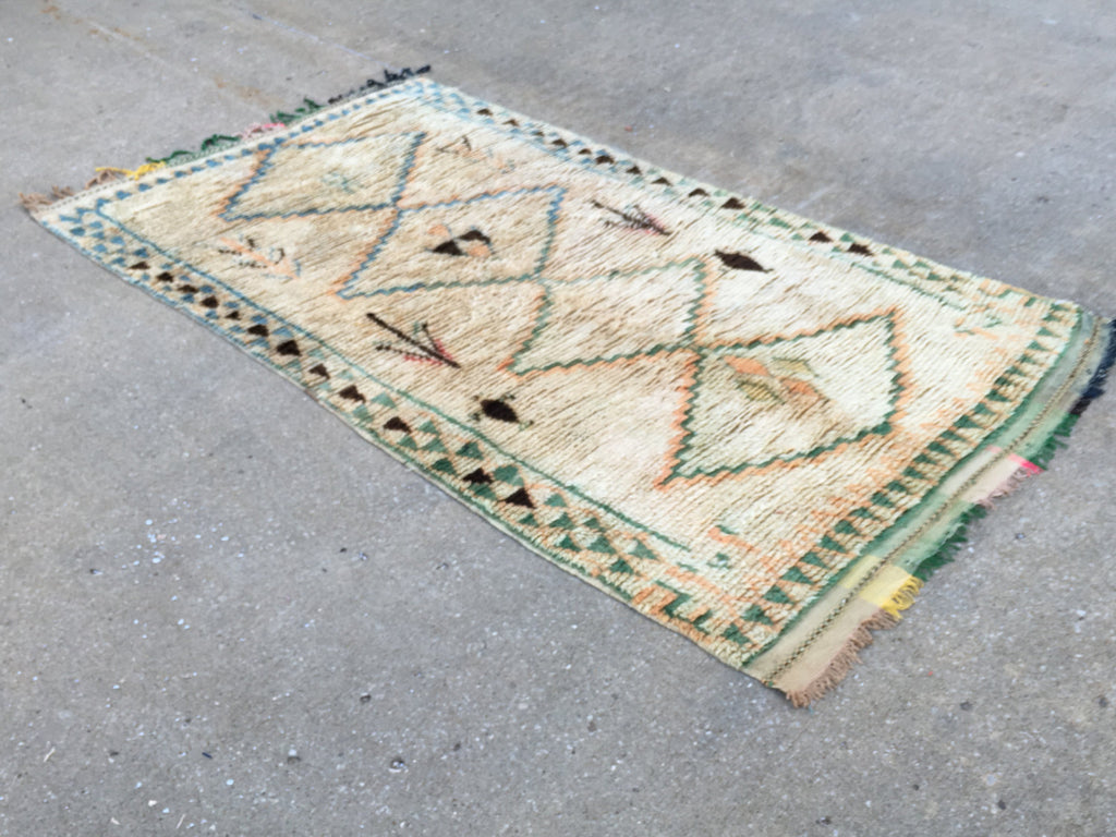 Vintage Azilal - Genuine Moroccan Rug - Mid Century Modern